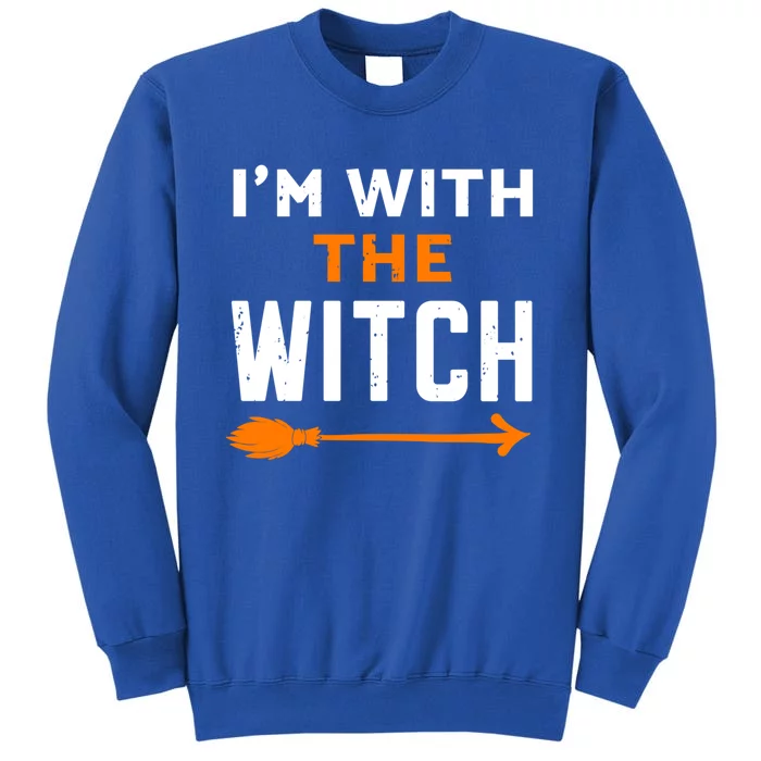 Im With The Witch Couples Halloween Gift Sweatshirt