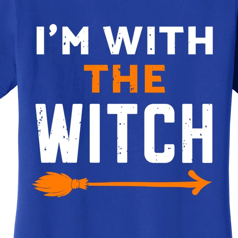 Im With The Witch Couples Halloween Gift Women's T-Shirt