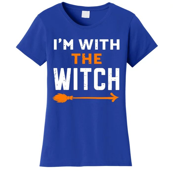 Im With The Witch Couples Halloween Gift Women's T-Shirt