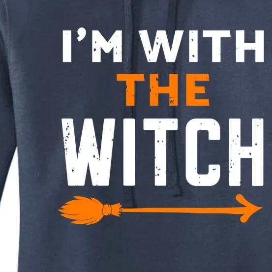 Im With The Witch Couples Halloween Gift Women's Pullover Hoodie