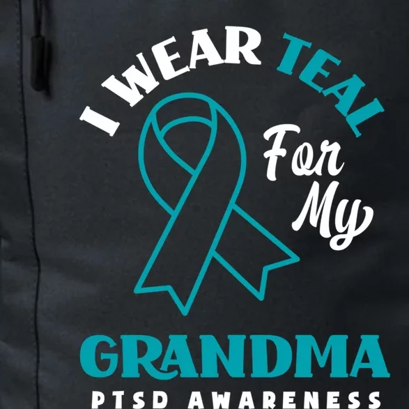 I Wear Teal For My Grandma Ptsd Awareness Gift Daily Commute Backpack