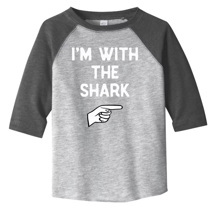 IM With The Shark Costume Halloween Matching Party Toddler Fine Jersey T-Shirt