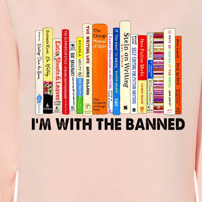 I'm With The Banned Books I Read Banned Bookworm Lovers Womens California Wash Sweatshirt