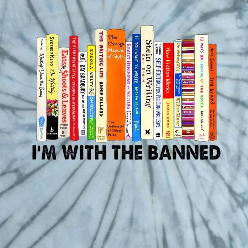 I'm With The Banned Books I Read Banned Bookworm Lovers Tie-Dye T-Shirt