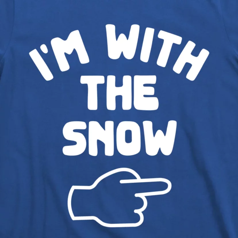 Im With The Snow Funny Casual Halloween Costume Gift T-Shirt