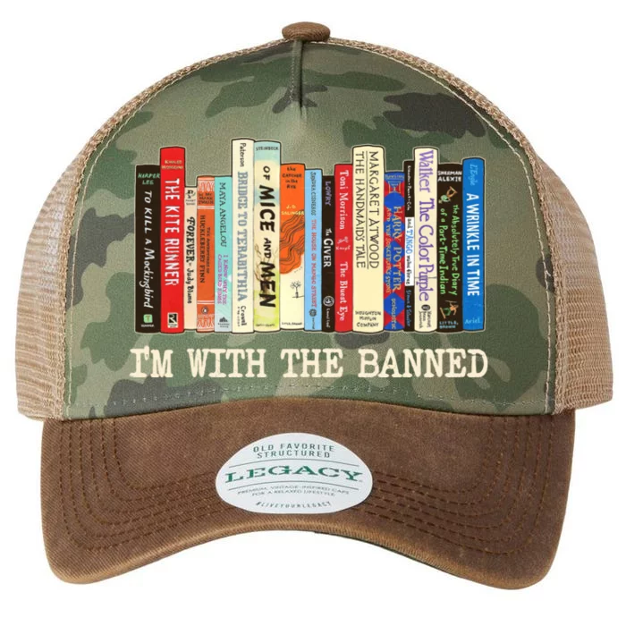 I'm With The Banned Read Banned Books Legacy Tie Dye Trucker Hat