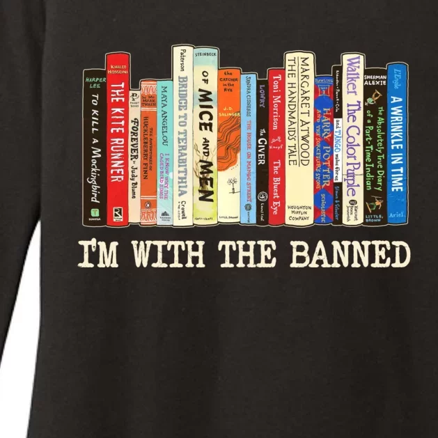 I'm With The Banned Read Banned Books Womens CVC Long Sleeve Shirt