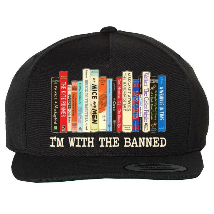 I'm With The Banned Read Banned Books Wool Snapback Cap