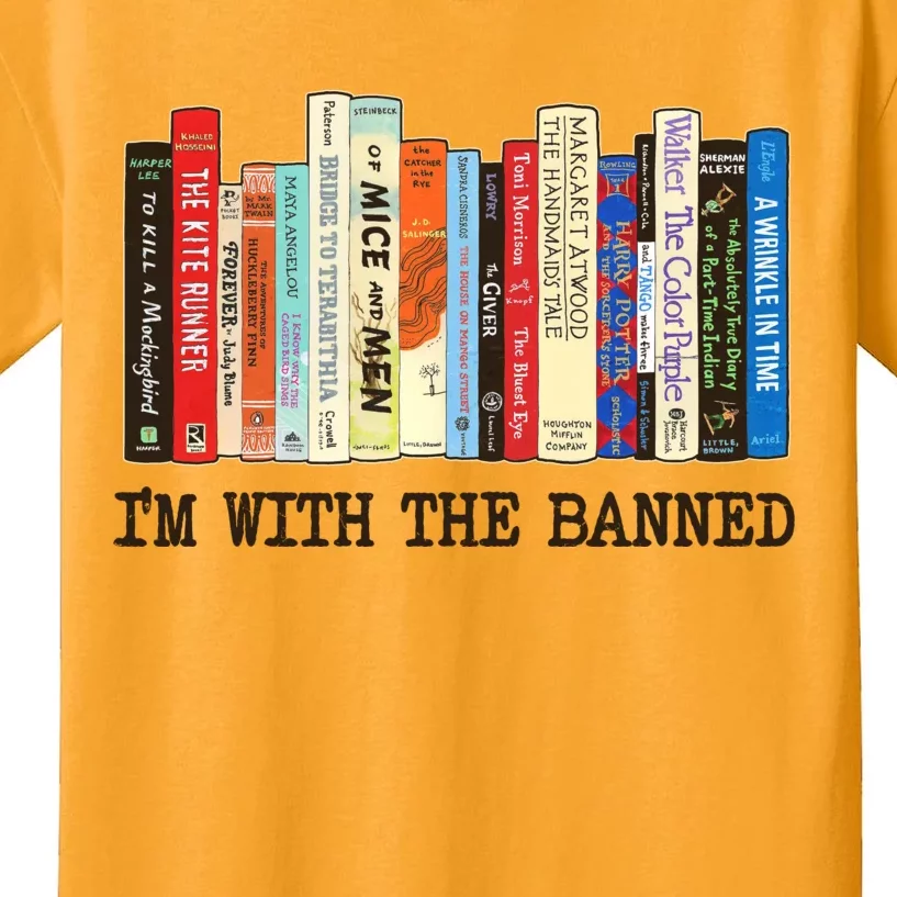 I'm With The Banned Read Banned Books Kids T-Shirt