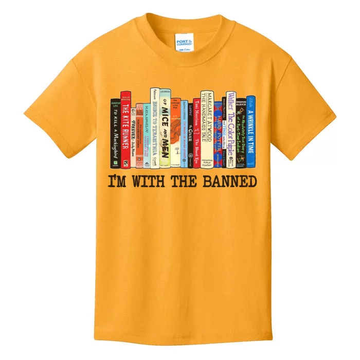 I'm With The Banned Read Banned Books Kids T-Shirt