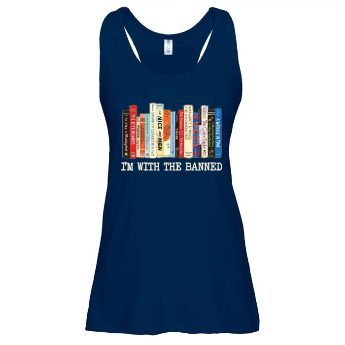 I'm With The Banned Read Banned Books Ladies Essential Flowy Tank