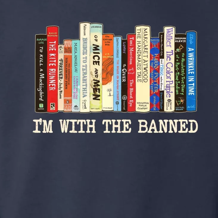 I'm With The Banned Read Banned Books Toddler Hoodie