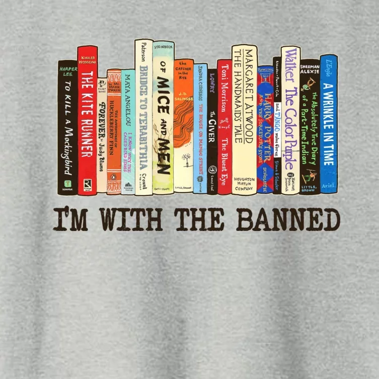 I'm With The Banned Read Banned Books Women's Crop Top Tee