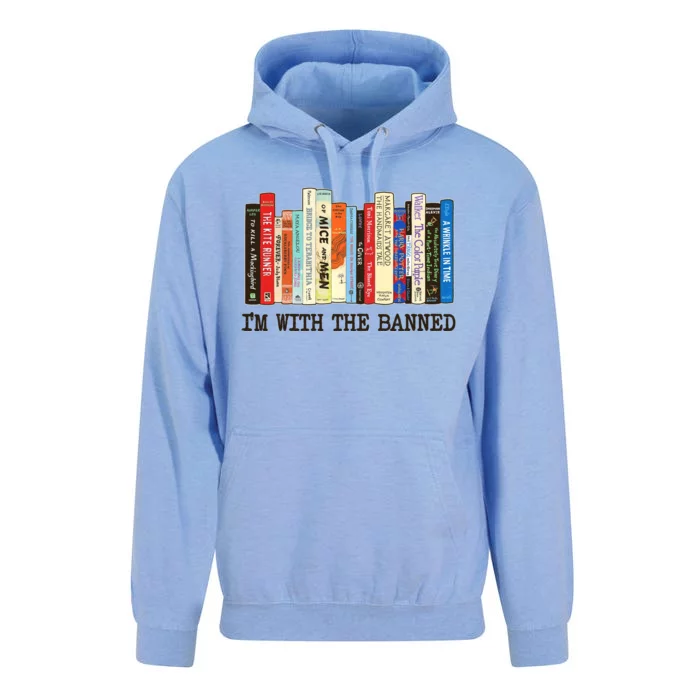 I'm With The Banned Read Banned Books Unisex Surf Hoodie