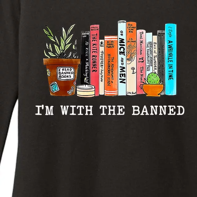 Im With The Banned Books I Read Banned Books Lovers Womens CVC Long Sleeve Shirt