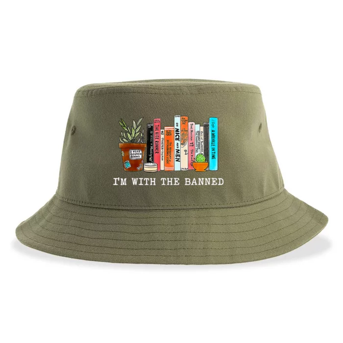 Im With The Banned Books I Read Banned Books Lovers Sustainable Bucket Hat