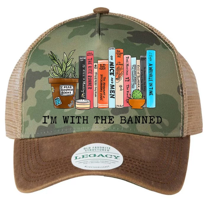 I'm With The Banned Books I Read Banned Books Lovers Legacy Tie Dye Trucker Hat