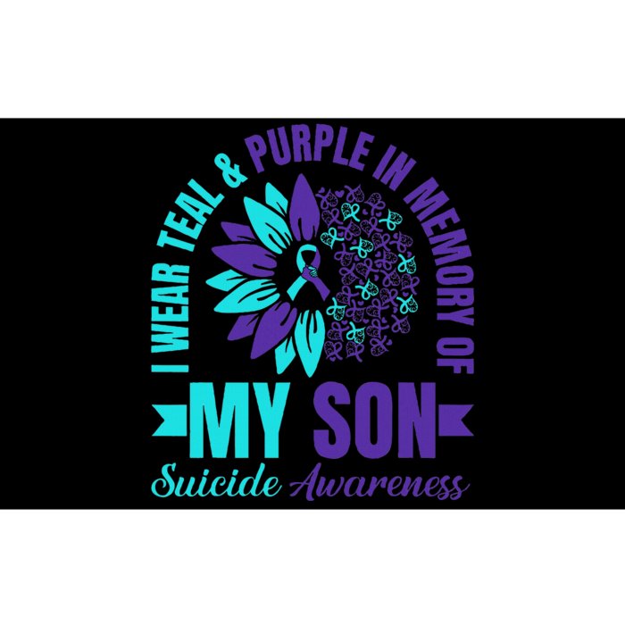 I Wear Teal Purple In Memory Of My Son Suicide Awareness Bumper Sticker