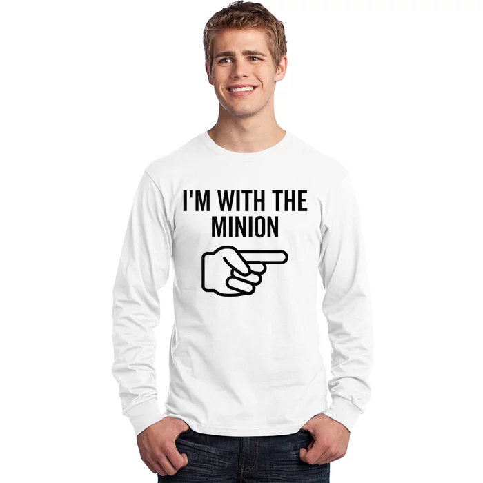 IM With The Minion Funny Couples Matching Halloween Costume Long Sleeve Shirt