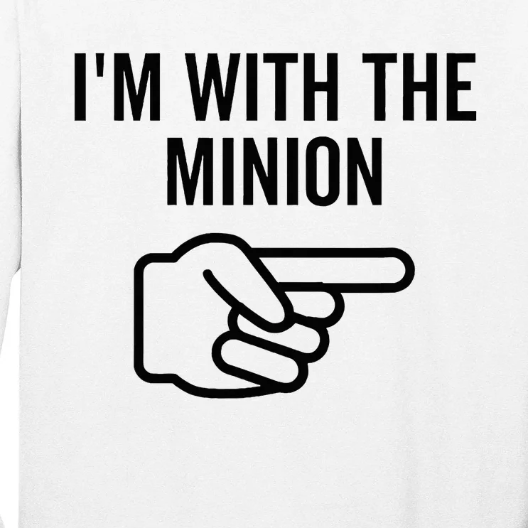 IM With The Minion Funny Couples Matching Halloween Costume Long Sleeve Shirt