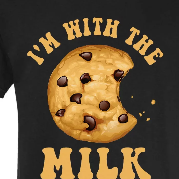 IM With The Milk And Cookie Couples Matching Costumes Garment-Dyed Heavyweight T-Shirt