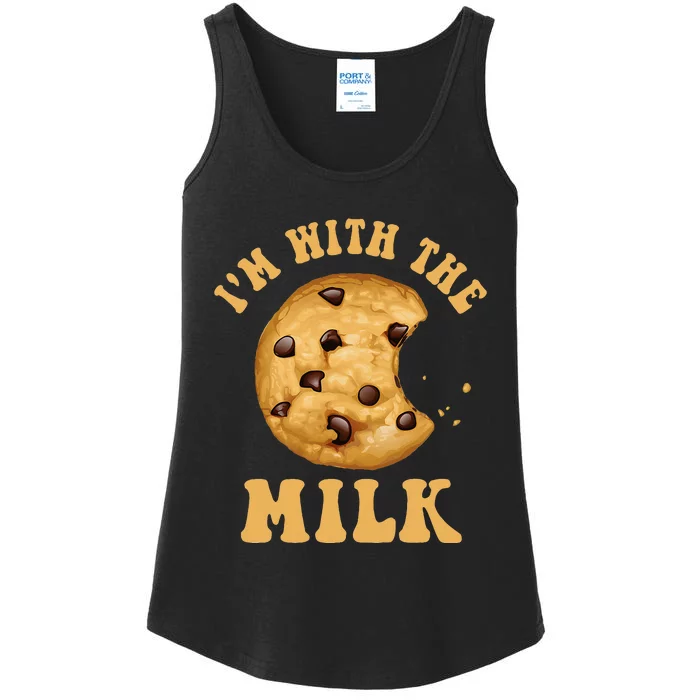 IM With The Milk And Cookie Couples Matching Costumes Ladies Essential Tank