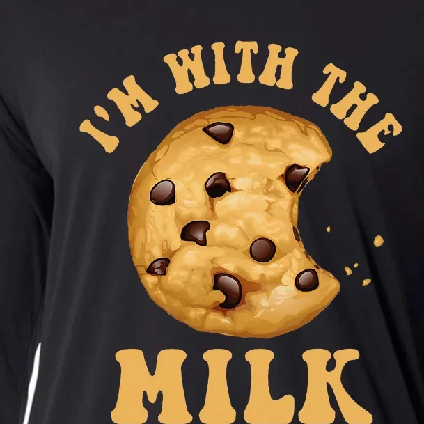 IM With The Milk And Cookie Couples Matching Costumes Cooling Performance Long Sleeve Crew