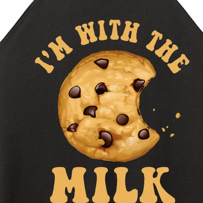 IM With The Milk And Cookie Couples Matching Costumes Women’s Perfect Tri Rocker Tank