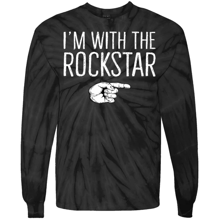 IM With The Rockstar Matching Costume Lazy Halloween Party Tie-Dye Long Sleeve Shirt