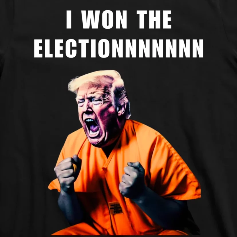 I Won The ElectionFunny Trump Prisoner Halloween Costume T-Shirt