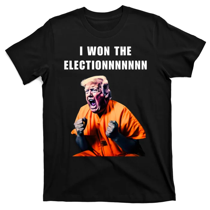 I Won The ElectionFunny Trump Prisoner Halloween Costume T-Shirt