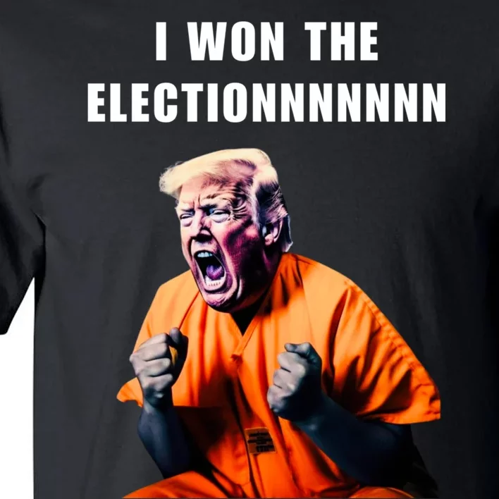 I Won The ElectionFunny Trump Prisoner Halloween Costume Tall T-Shirt