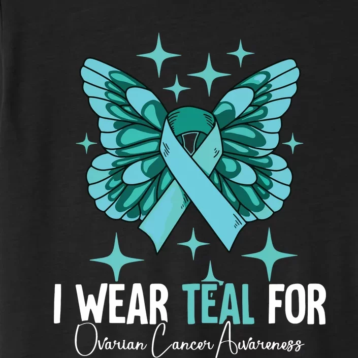 I Wear Teal For Ovarian Cancer Awareness ChromaSoft Performance T-Shirt