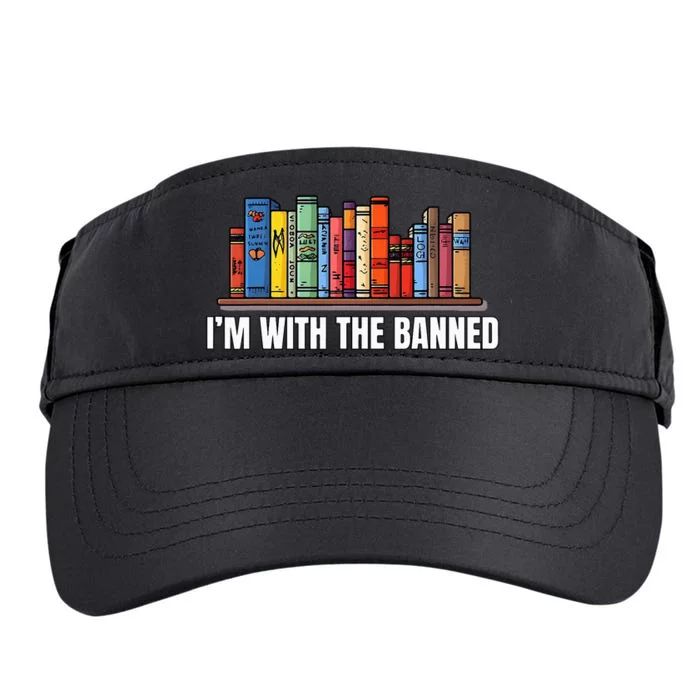 IM With The Banned Books I Read Banned Books Lovers Adult Drive Performance Visor