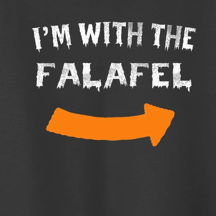 IM With The Falafel Funny Lazy Halloween Costume Toddler T-Shirt