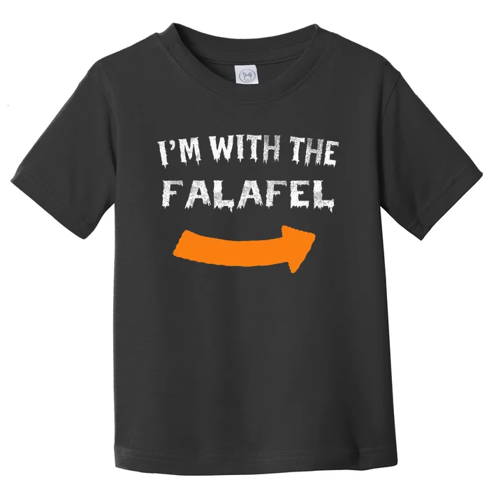 IM With The Falafel Funny Lazy Halloween Costume Toddler T-Shirt