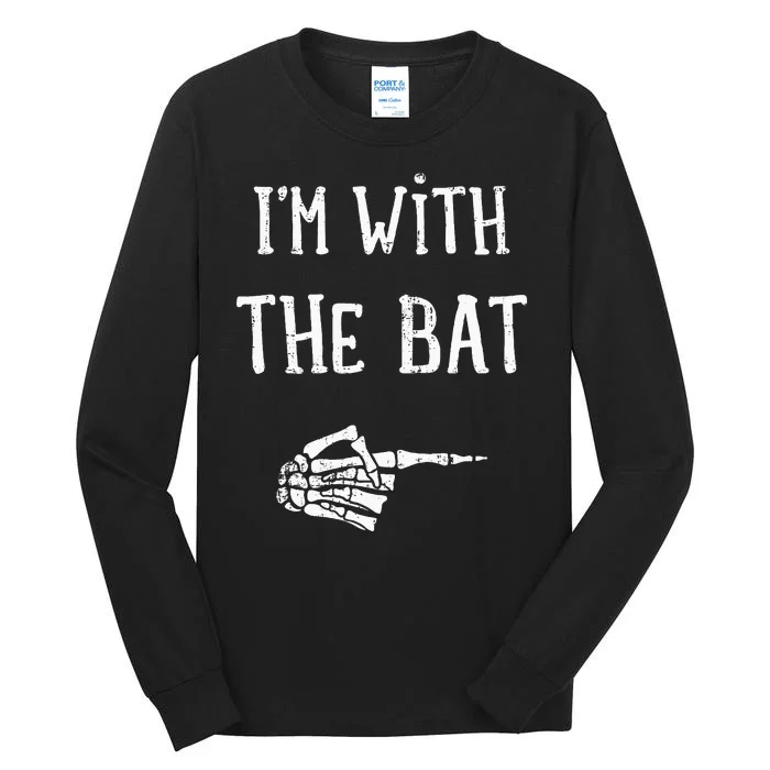 IM With The Bat Funny Matching Couple Costume Halloween Tall Long Sleeve T-Shirt