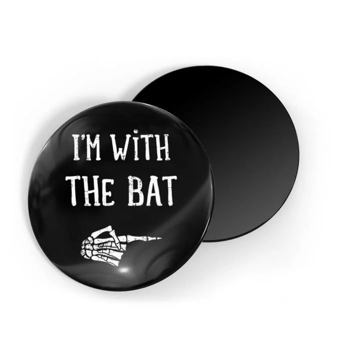 IM With The Bat Funny Matching Couple Costume Halloween Magnet