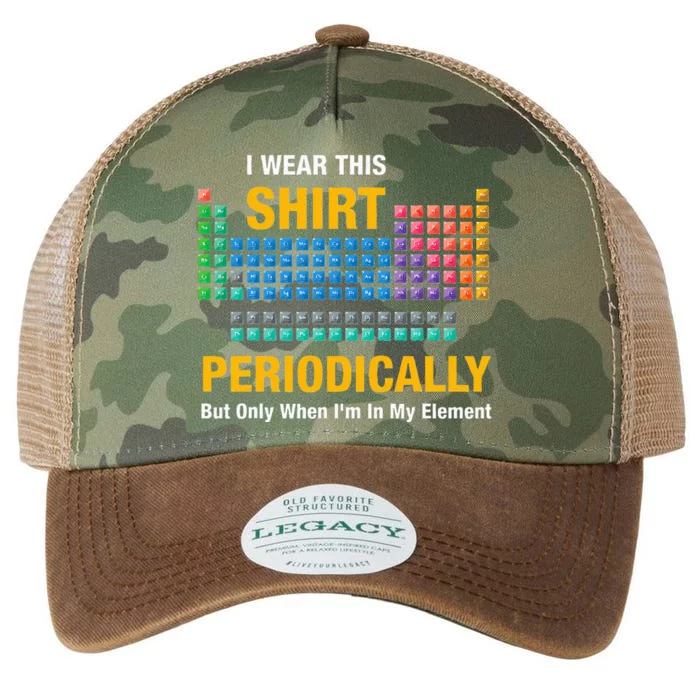 I Wear This Periodically Retro Chemistry Legacy Tie Dye Trucker Hat