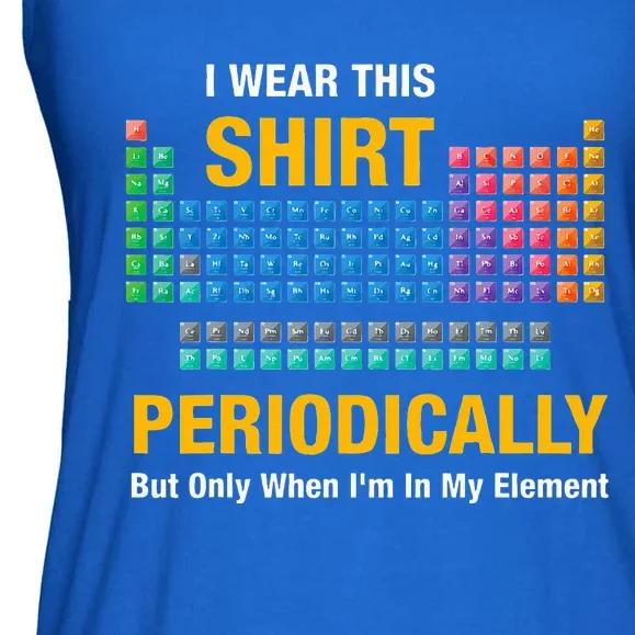 I Wear This Periodically Retro Chemistry Ladies Essential Flowy Tank