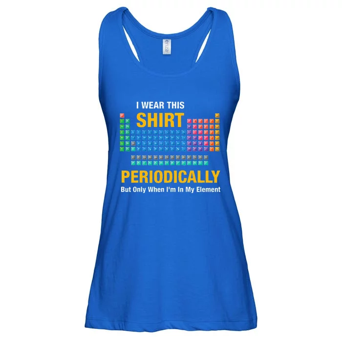 I Wear This Periodically Retro Chemistry Ladies Essential Flowy Tank