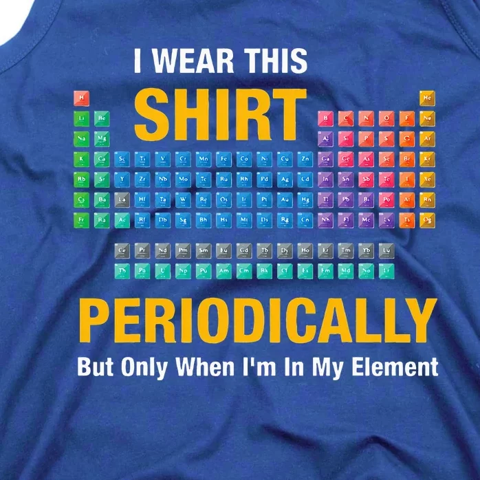 I Wear This Periodically Retro Chemistry Tank Top