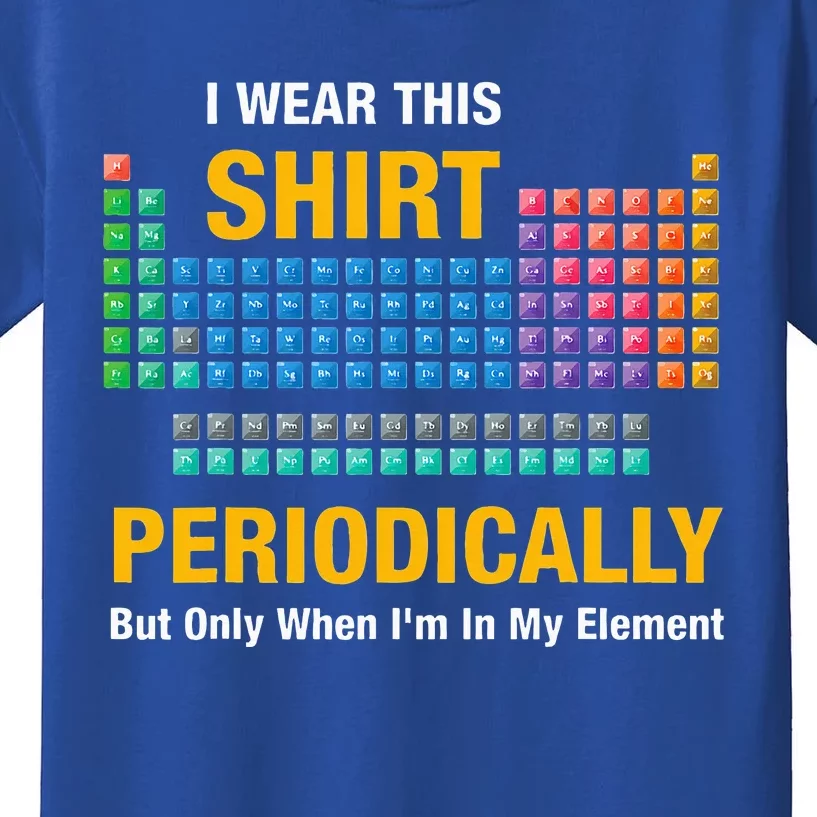 I Wear This Periodically Retro Chemistry Kids T-Shirt