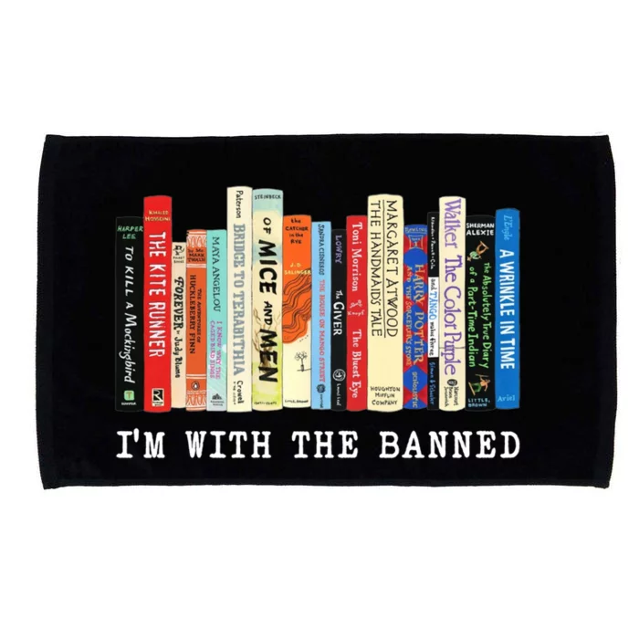 Im With The Banned Banned Books Reading Books Microfiber Hand Towel