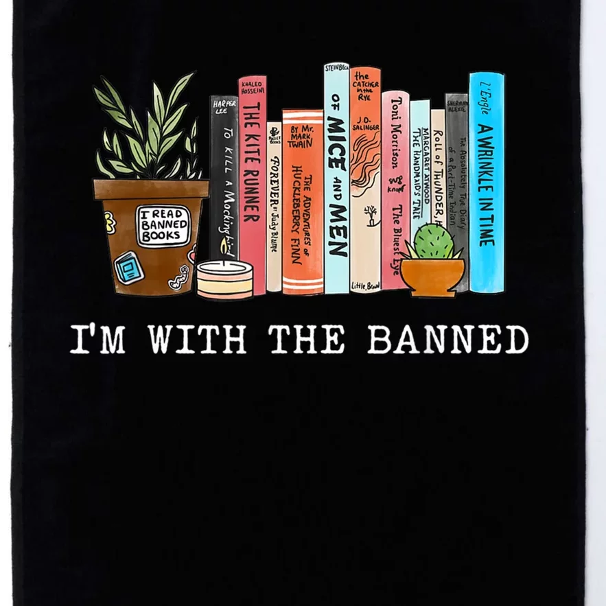 Im With The Banned Banned Books Reading Books Platinum Collection Golf Towel