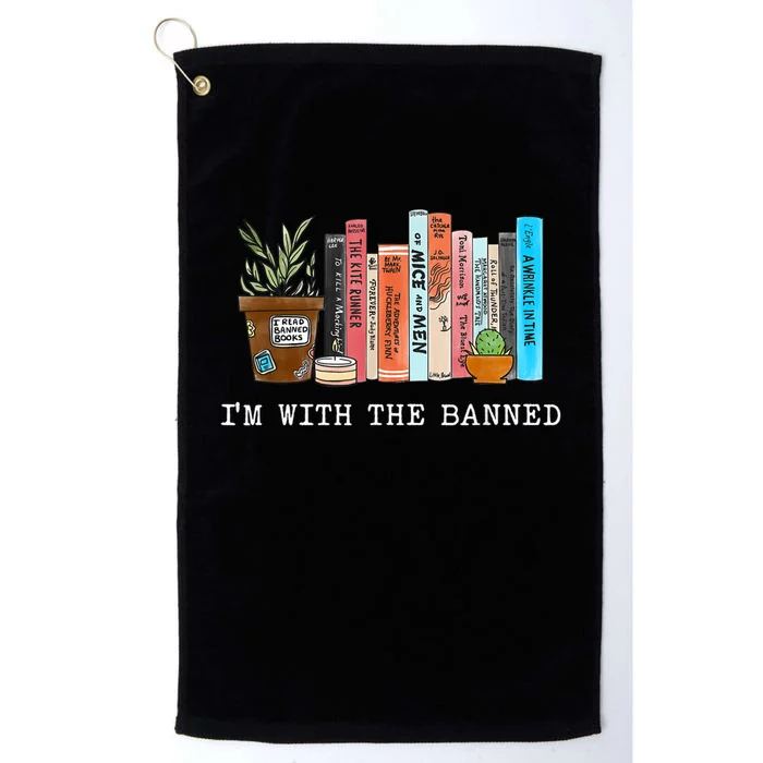 Im With The Banned Banned Books Reading Books Platinum Collection Golf Towel