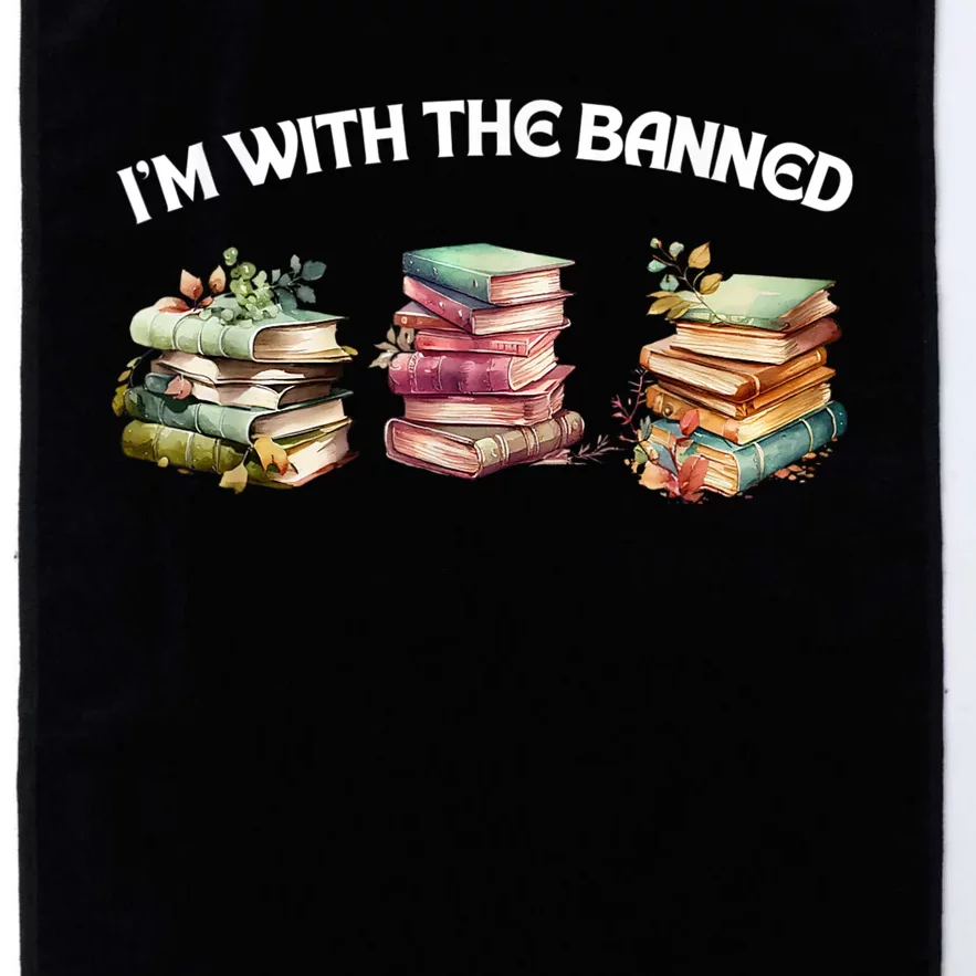 I'm With The Banned Books Funny I Read Banned Books Lovers Platinum Collection Golf Towel