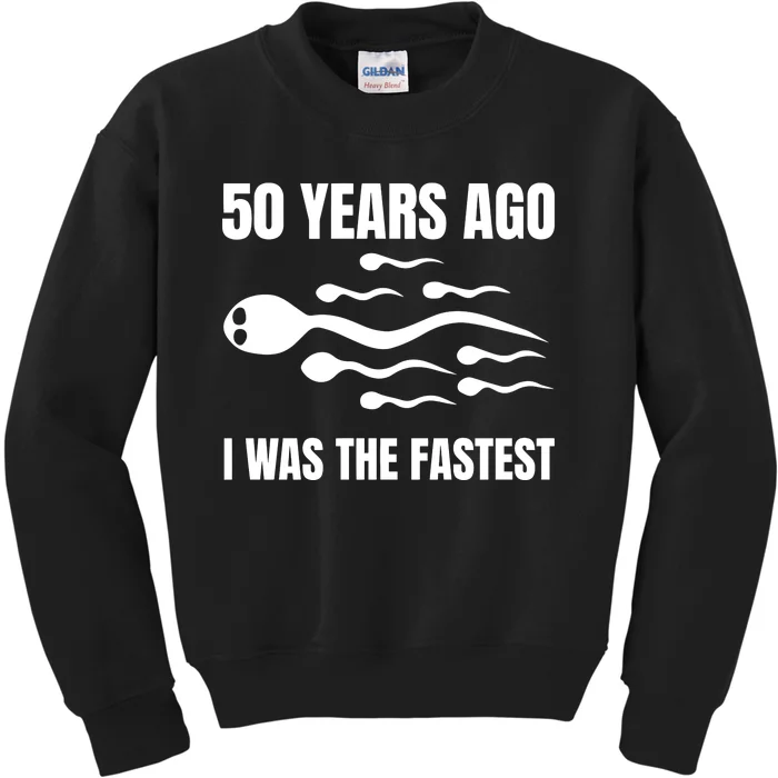 I Was The Fastest Kids Sweatshirt