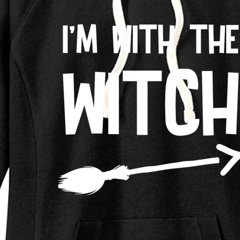 I'm With The Witch Women's Fleece Hoodie