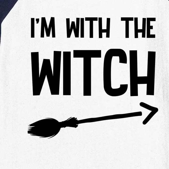 I'm With The Witch Baseball Sleeve Shirt